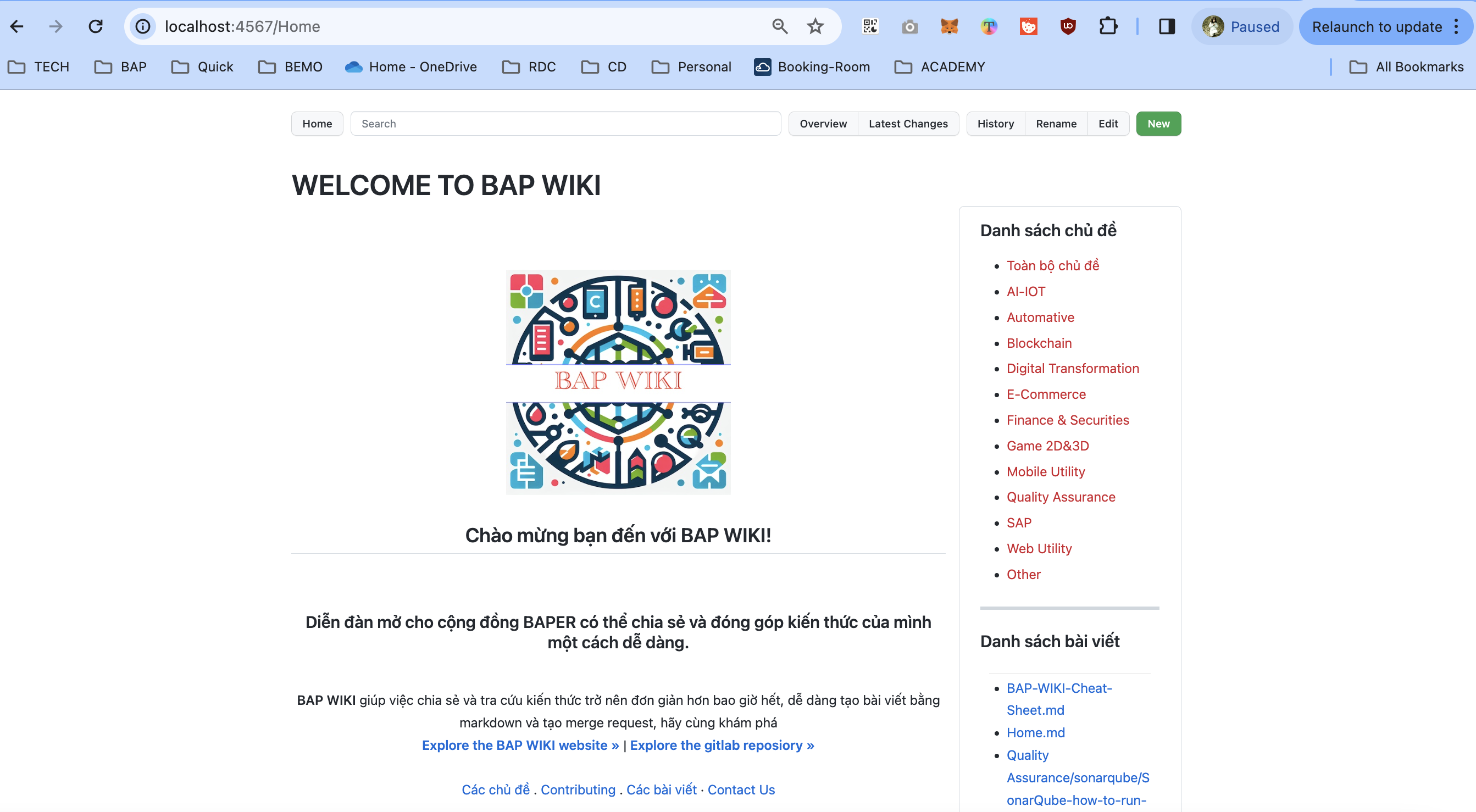 screenshot Home Page BAP WIKI 01